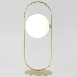 Abbacus bordslampa matt guld/opal
