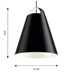 Above 550 Taklampa black