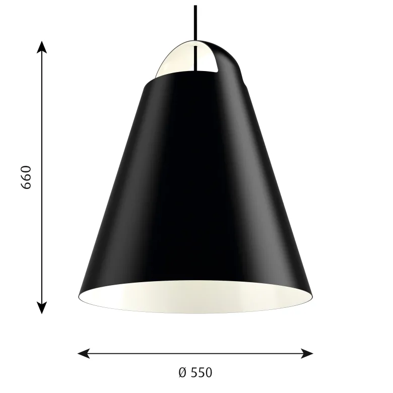 Above 550 Taklampa black