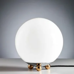 AD 32 Art Déco bordslampa krom/mässing/opalglas