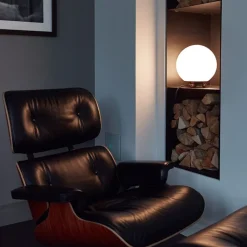 AD 32 Art Déco bordslampa krom/mässing/opalglas