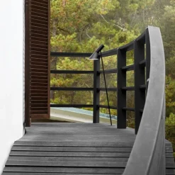 AJ Garden long Pollare ankarfäste med adapter black texture