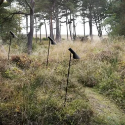 AJ Garden long Pollare jordspett med adapter black texture