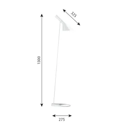 AJ Golvlampa white