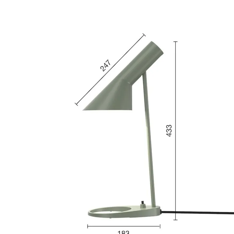 AJ Mini Bordslampa Pale Petrolium