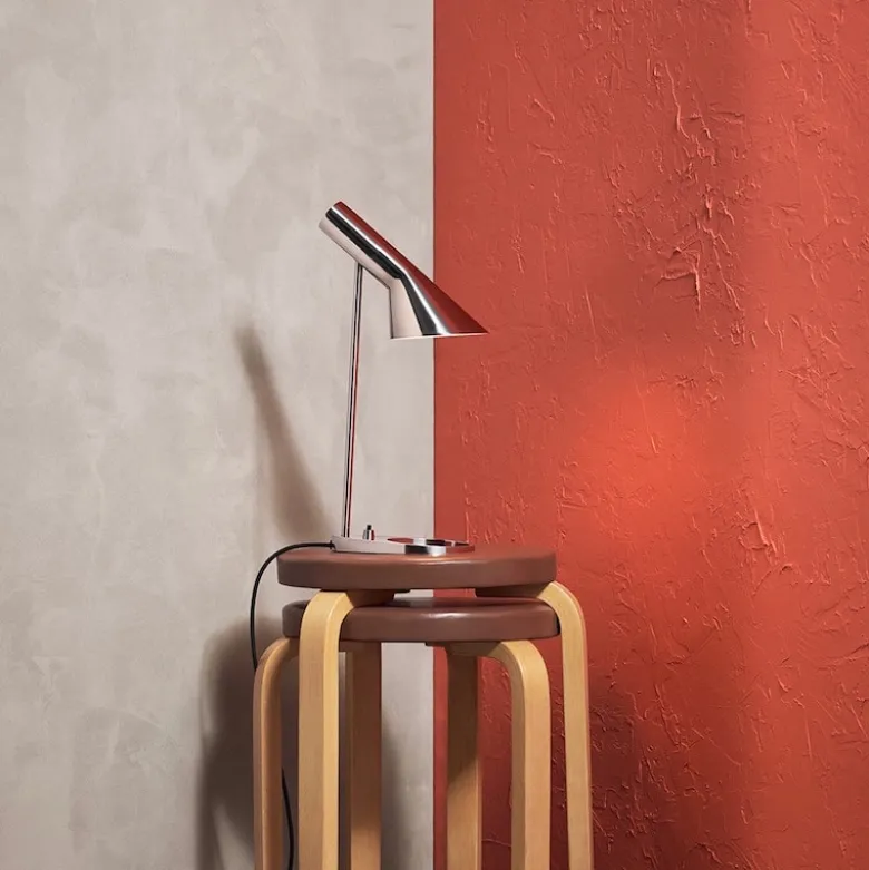 AJ mini bordslampa stainless steel