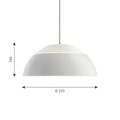 AJ Royal 370 taklampa white