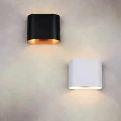 Alani vägglampa vit