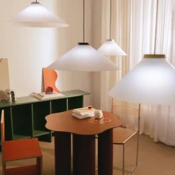 Aline 40 Pendant lamp Frosty, aluminium