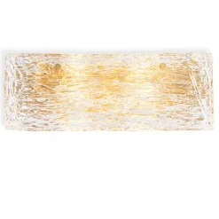 Almeria Vägglampa Antik mässing/glass