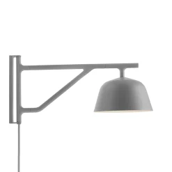 Ambit vägglampa grå
