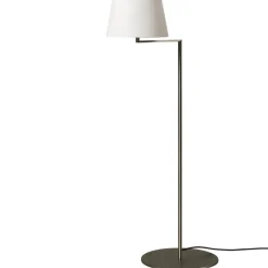 Americana golvlampa nickel/vit