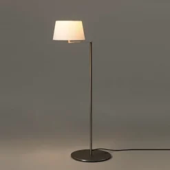 Americana golvlampa nickel/vit
