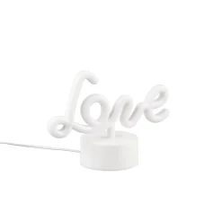 Amor portabel bordslampa vit/rosa