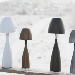 Anemon liten bordslampa opalglas