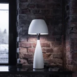 Anemon liten bordslampa vit