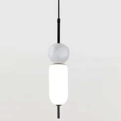 Anet taklampa vit marmor/svart