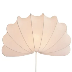Anna L Vägglampa Bomull/Vit