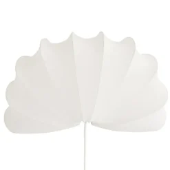 Anna L Vägglampa Bomull/Vit