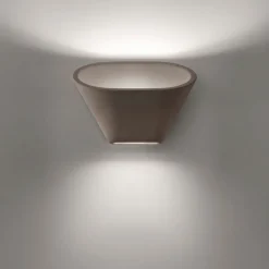 Aplomb vägglampa vit