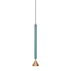 Apollo 59 taklampa deep sea/brass