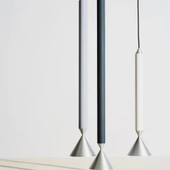 Apollo 59 taklampa light grey/aluminium