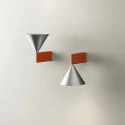 Apollo 14 vägglampa red orange