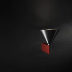Apollo 14 vägglampa red orange