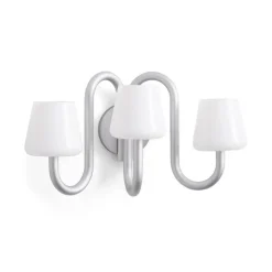 Apollo Vägglampa Vit opalglas