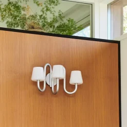 Apollo Vägglampa Vit opalglas