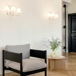 Apollo Vägglampa Vit opalglas