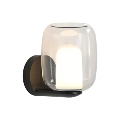 Aquina vägglampa IP44 matt svart