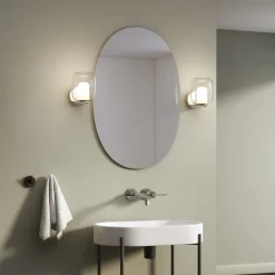 Aquina vägglampa IP44 polerad krom