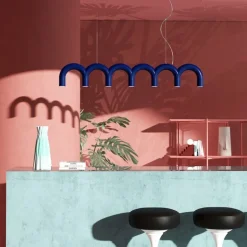 Arch Straight taklampa blå