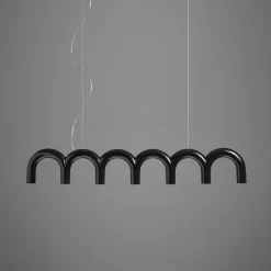 Arch Straight taklampa svart