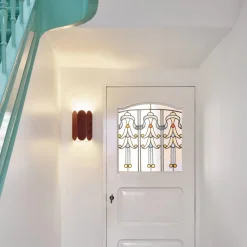 Arcs vägglampa Sconce auburn röd