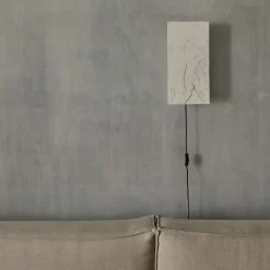 Argilla Rectangular vägglampa vit marmor