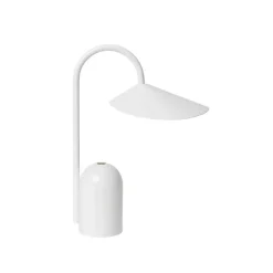 Arum portabel bordslampa vit