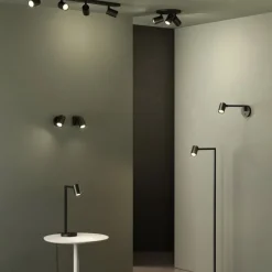 Ascoli recess spotlight matt svart