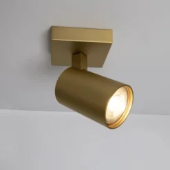 Ascoli single spotlight matt mässing