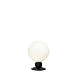 Atom bordslampa svartstruktur