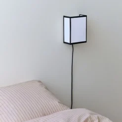 Ava Square vägglampa vit