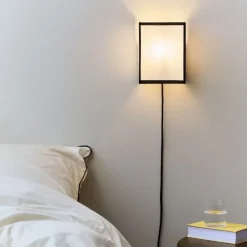 Ava Square vägglampa vit