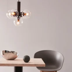 Avenue Ø43 taklampa nickel/rökfärgat glas