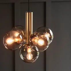 Avenue Ø43 taklampa nickel/rökfärgat glas