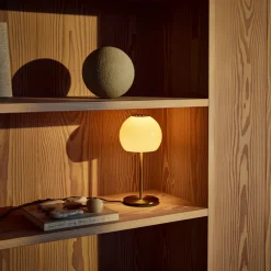 Ball glass Ø18 bordslampa amber