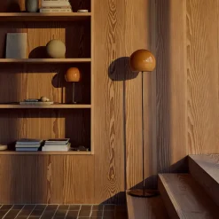 Ball glass Ø25 golvlampa amber