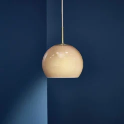 Ball glass Ø18 taklampa cappuccino
