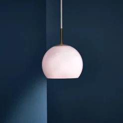 Ball glass Ø18 taklampa opal rose