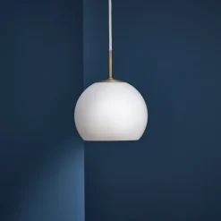 Ball glass Ø18 taklampa opal white